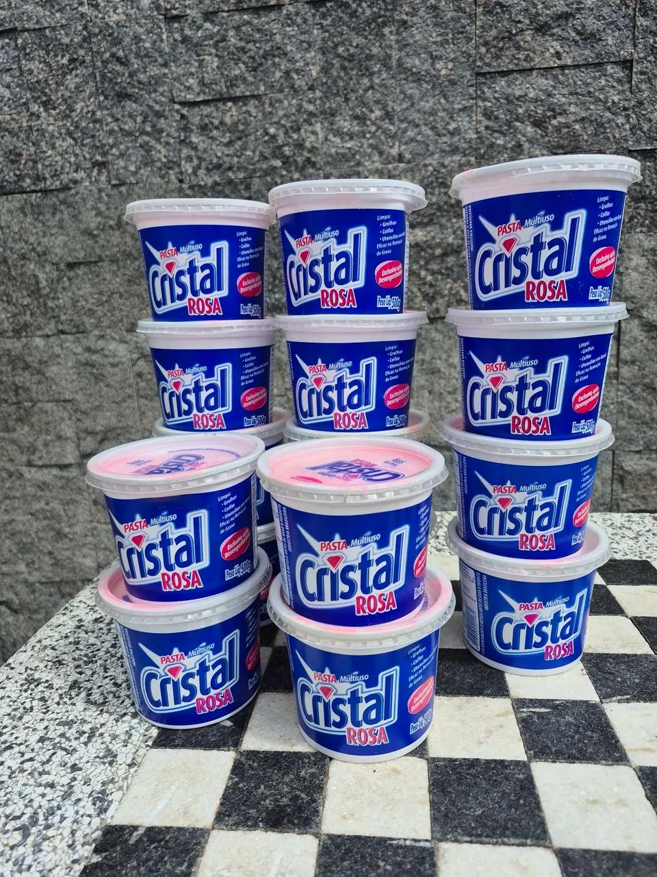 Pasta cristal rosa