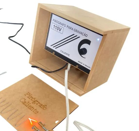 PirografadorPirógrafo Profissional Caliente Madeira 76W Com 6 Pontas Ajustável 110V - Foto 4