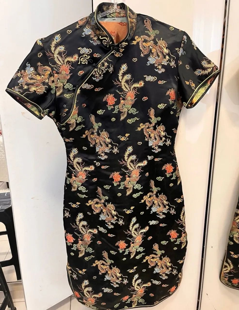 Conjunto chinês blusa e vestido 
