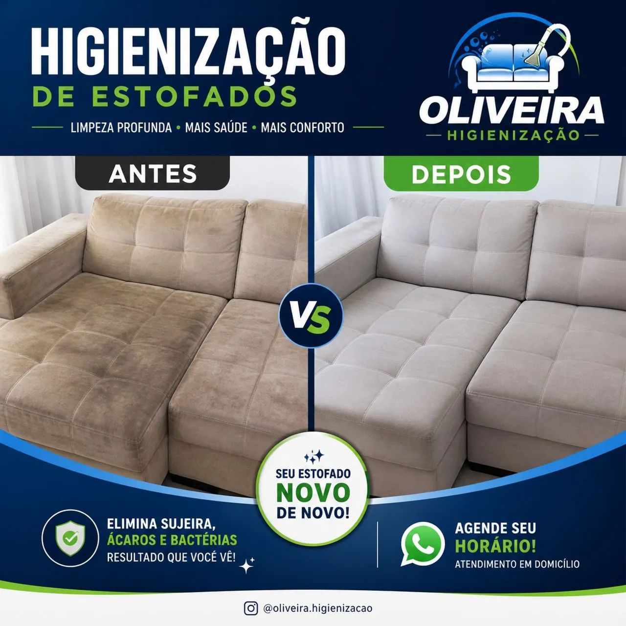 Limpeza de estofados e colchão 