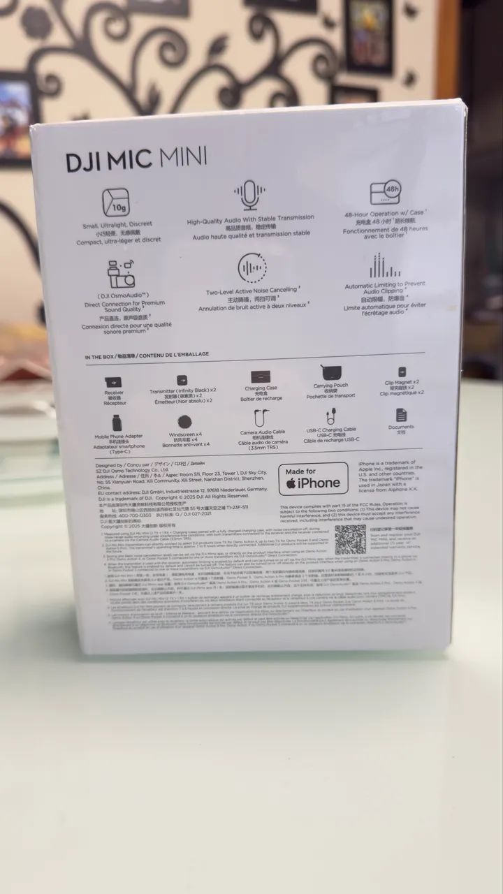 Dji Mic Mini (2 Tx + 1 Rx ) + Charging Case + acessórios.  - Foto 3