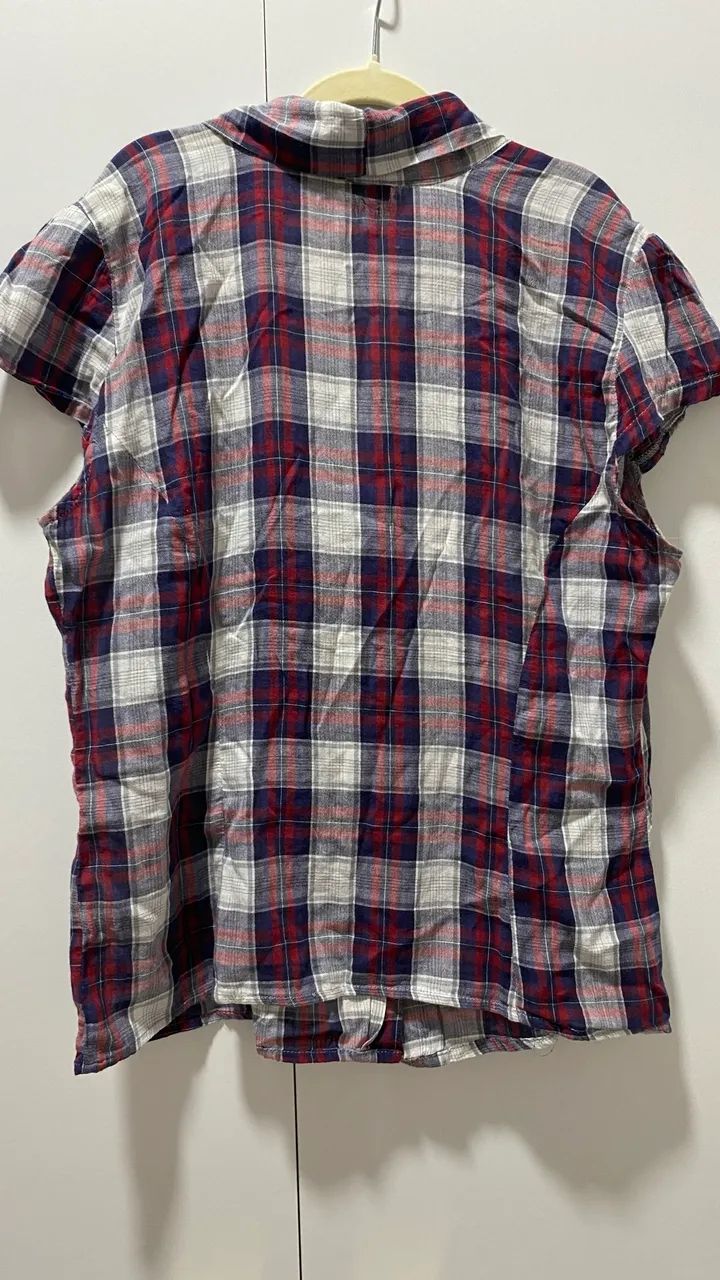 Blusa xadrez vermelha e preto | São João  - Foto 4