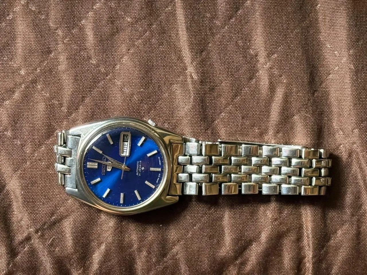 Relógio Seiko 5 Automático Vintage 6119-8093 Azul