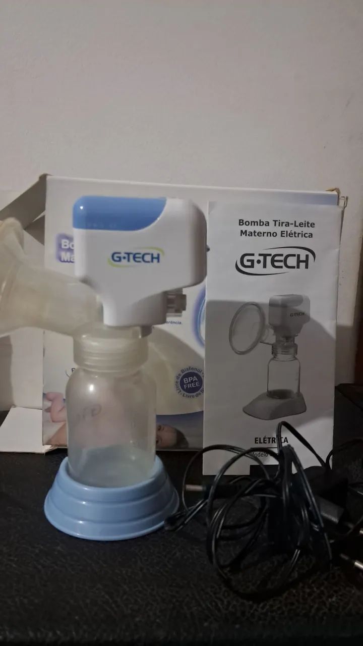 Bomba elétrica de tirar leite materno G-tech. - Foto 4