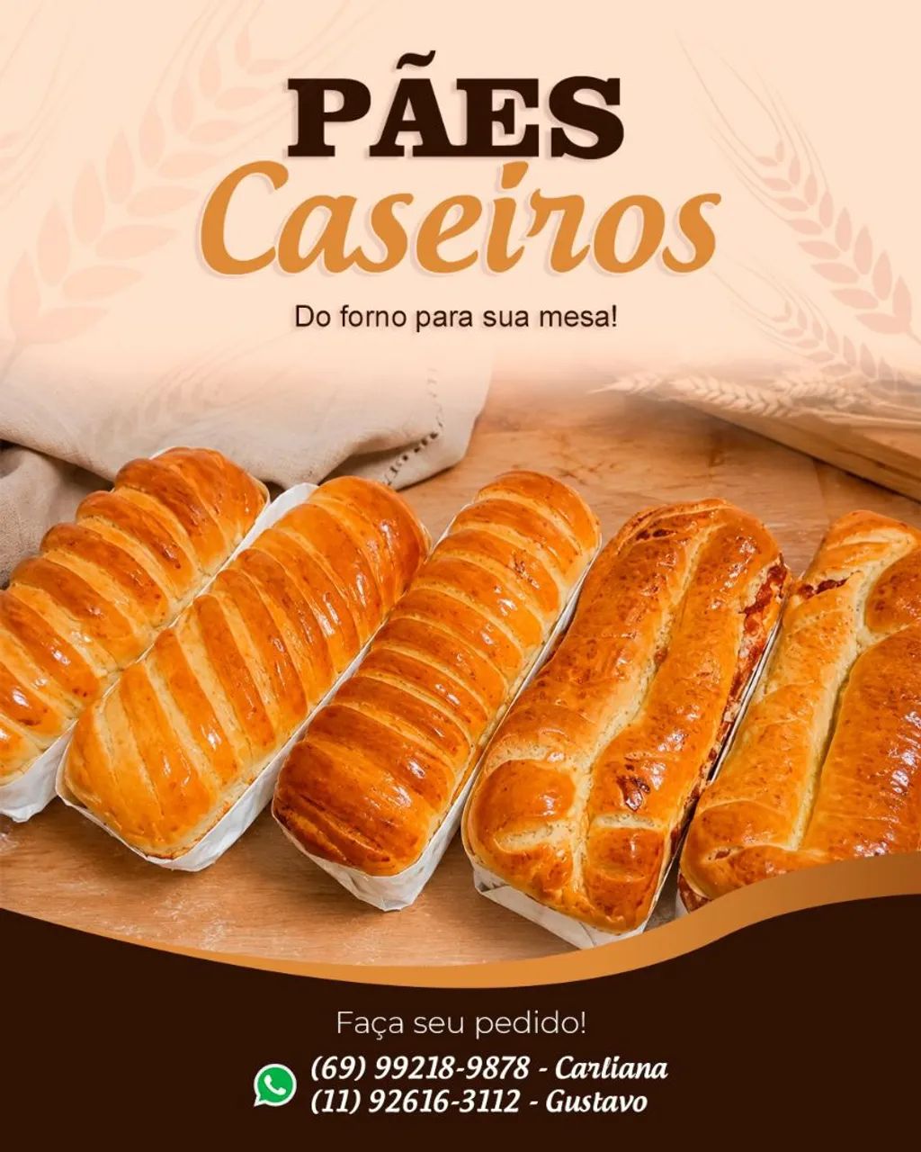 Pães Caseiros Diversos 