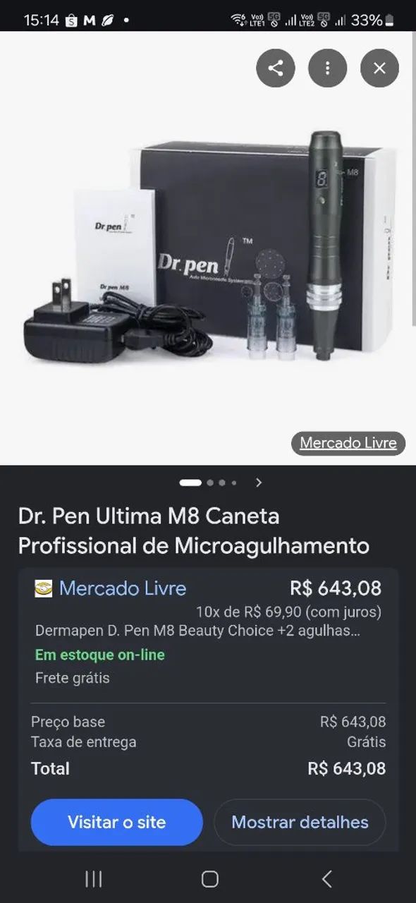 Caneta microagulhamento  - Foto 2