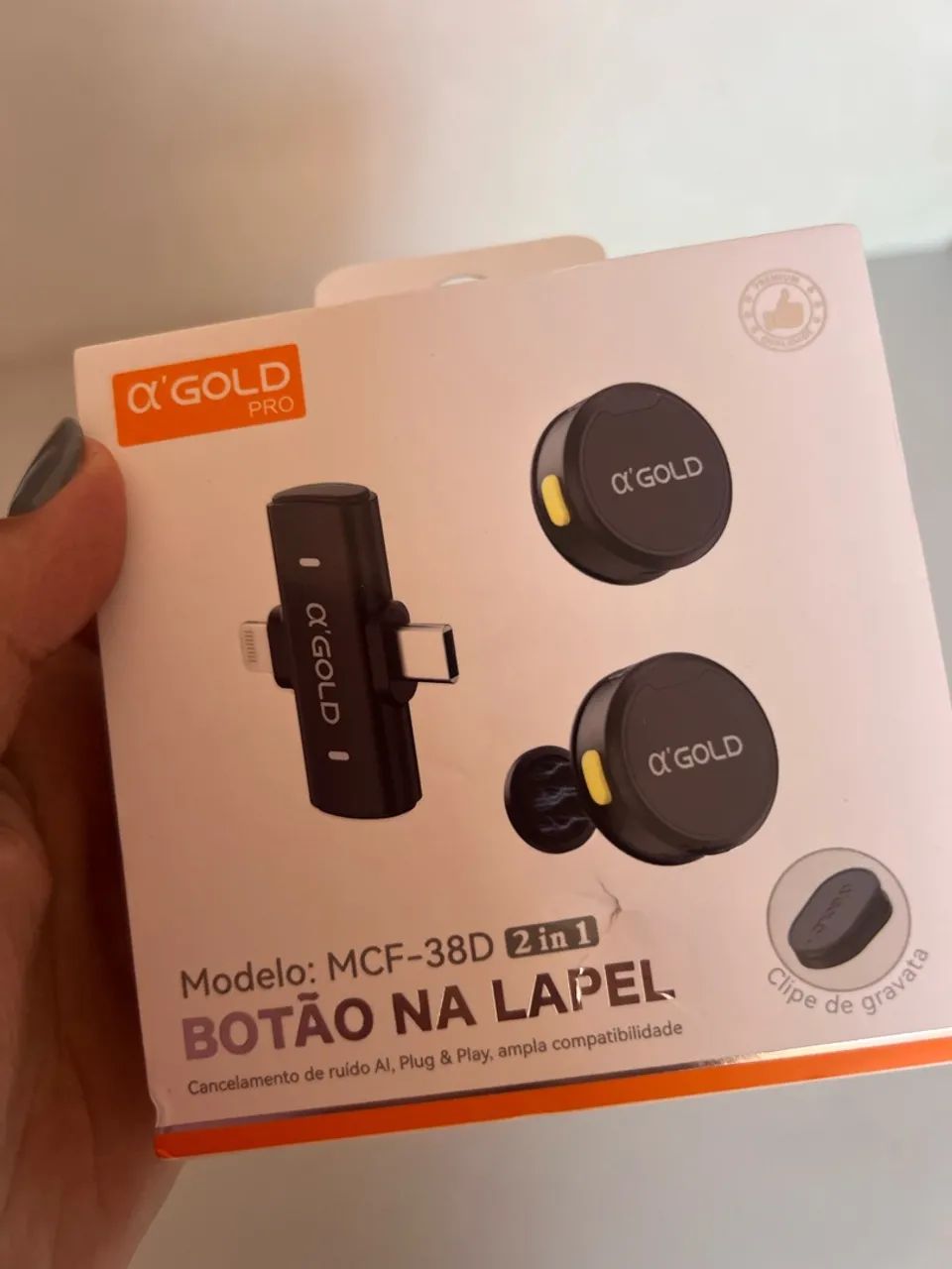 Microfone de lapela novo - Foto 2