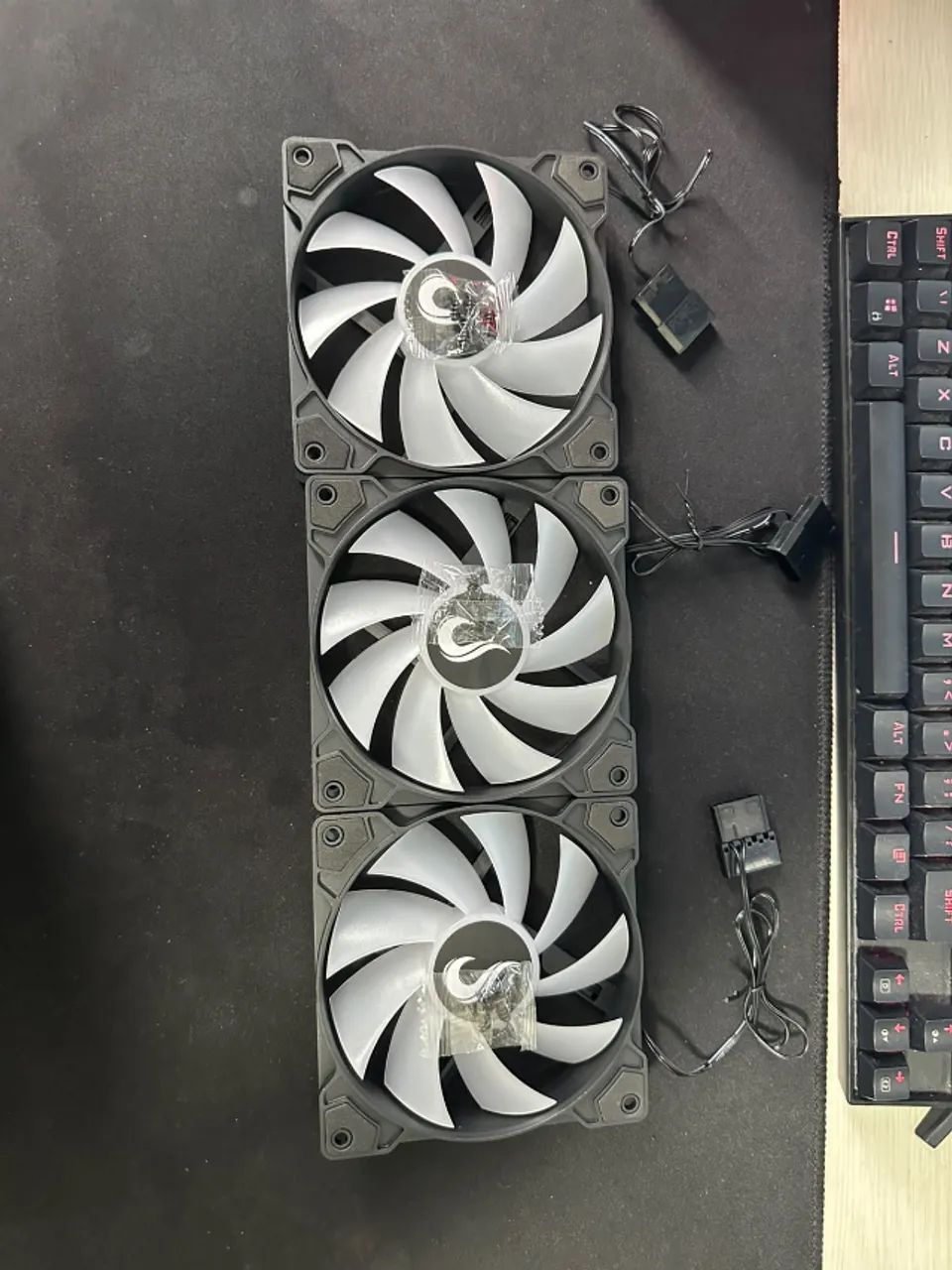 Kit Fan Rise Mode Led Black Rainbow - Foto 4