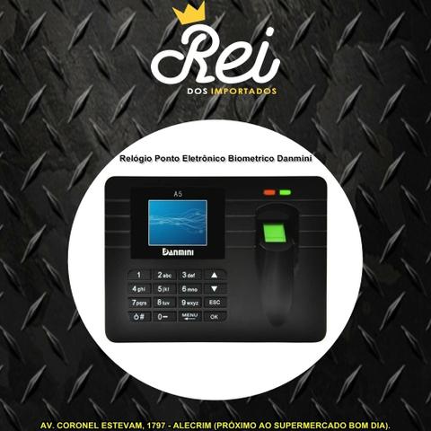 Ponto Eletrônico com opção de senha ou biometria Danmini, ideal para seu comércio