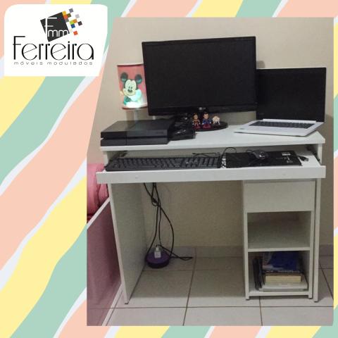 27. Promoção Mesa Escrivaninha 90cm - Entrega Grátis toda Manaus :) - Foto 5