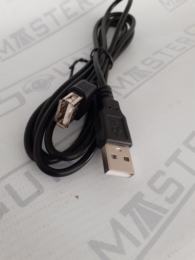 Cabo extensor  usb. Macho X fêmea.  Com 1,5  metros.  Novo. - Foto 2