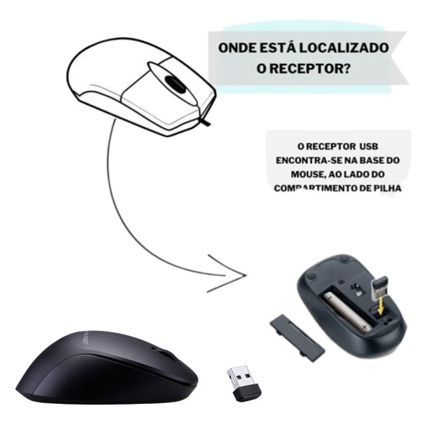 Teclado e Mouse Sem Fio Wireless Multilaser TC270 - Foto 3