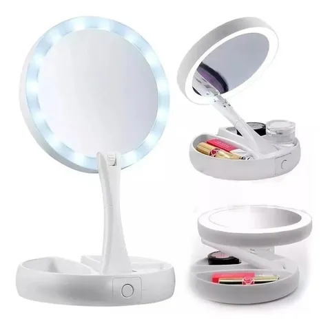 Espelho Maquiagem com Iluminação em Led - 50cm x 55cm