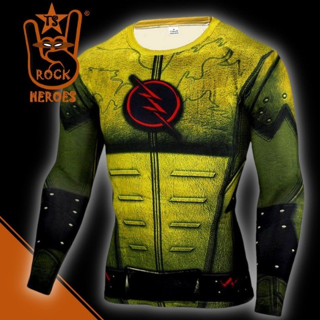 Camisa de Compressão Flash Reverso Manga Longa Rashguard Elastano - Foto 3