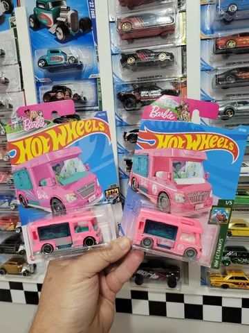 Carrinho Hot Wheels Barbie Dream Camper Pink / Raro