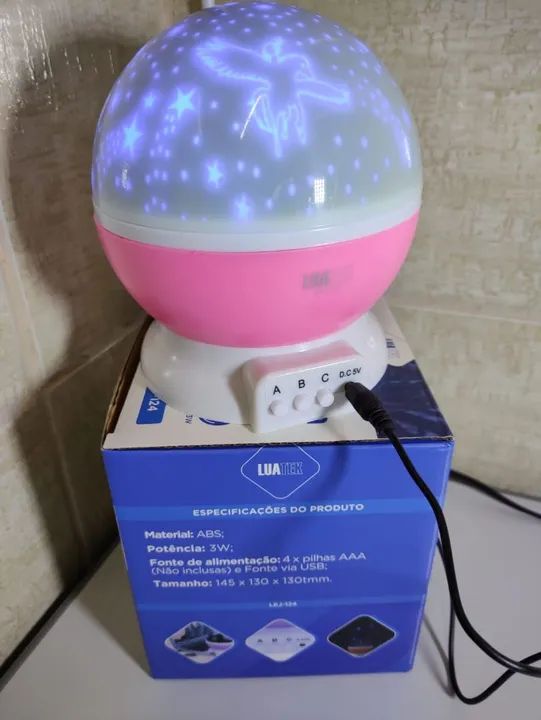 Luminária e Projetor de Estrelas de LED  - Foto 4