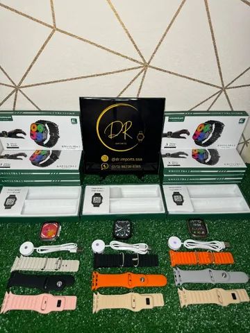 Lançamento KW5 ultra 9 série 2 Ultra 2024 com 3 Pulseiras + 2 brindes Case e Película 3D
