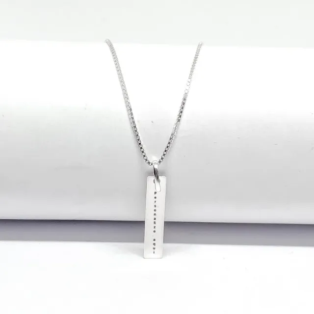 Colar personalizado de prata 925 legítima.