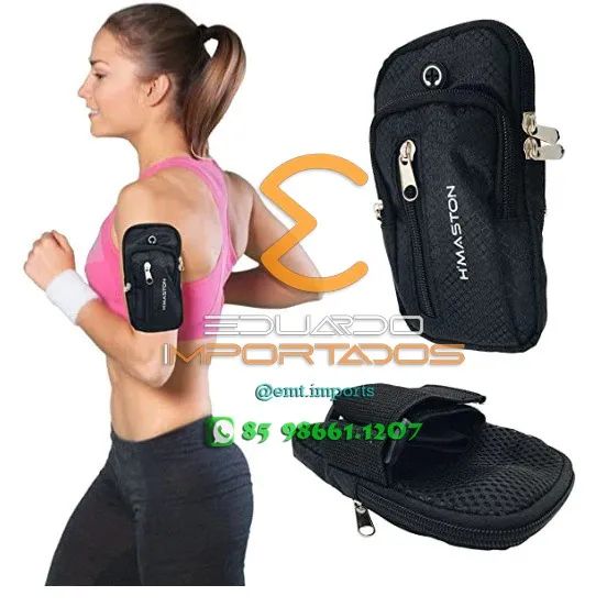 Pochete Fitness De Braço Para Celular 6.5 A 7.2 polegadas - Foto 4