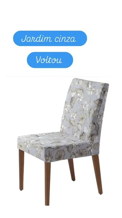 CAPAS PARA CADEIRAS LISAS E ESTAMPADAS  EM MALHA ( CADA)<br> - Foto 5