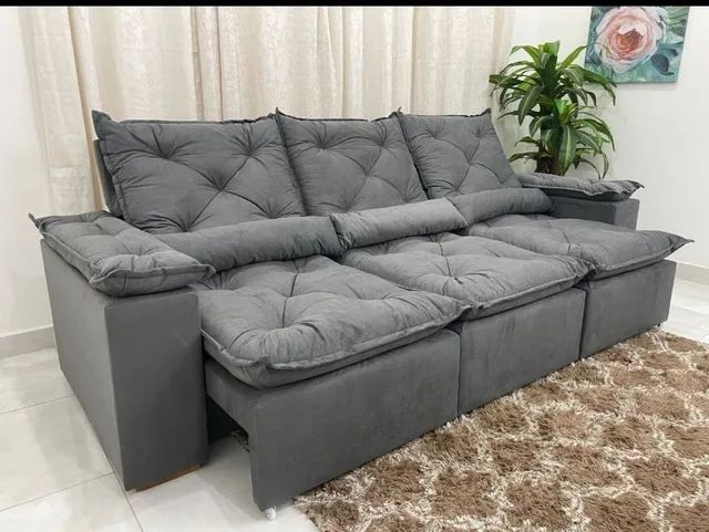 Sala sofá retrátil e reclinavel de 270 cm 
