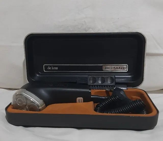 Barbeador phillips, modelo philishave de luxe - vintage - 3 lâminas (36 paralelas) - Foto 3