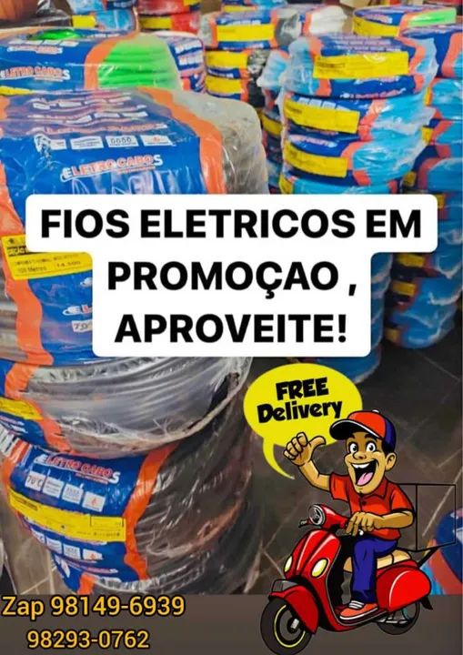 Fio elétrico na promoção ( produto a pronta entrega e imediato)