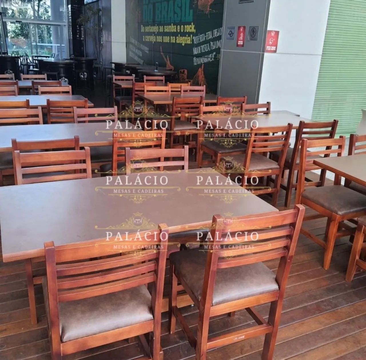 CADEIRA C ESTOFADO MADEIRA MACIÇA LANCHONETE RESTAURANTE BAR PADARIA HAMBURGUERIA PIZZARIA - Foto 2