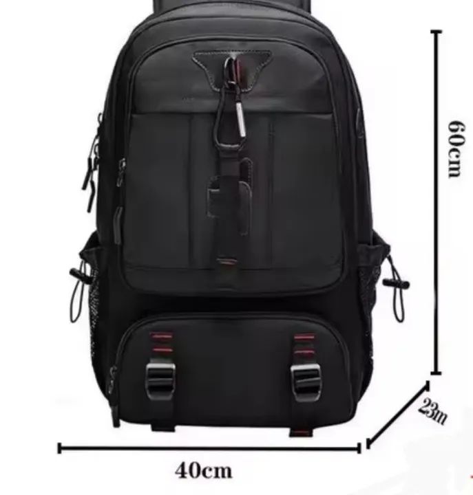 Mochila grande preta p/ trabalho ou viagem - Foto 6