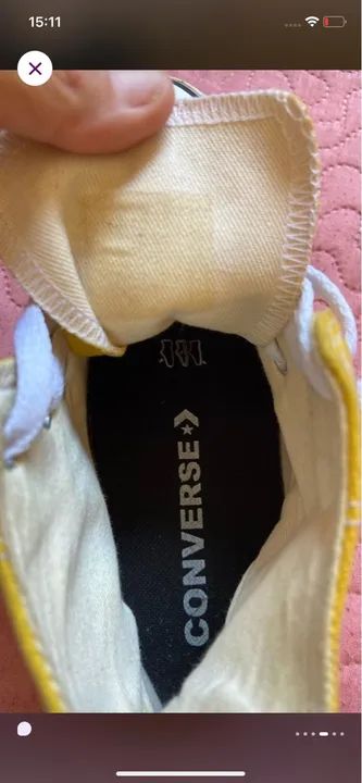 Converse All Star Amarelo - Foto 4