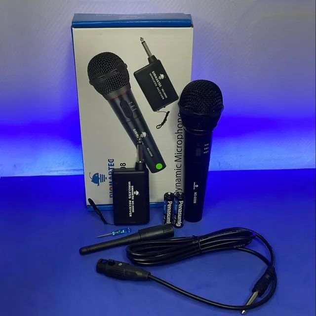 Microfone sem fio Riomatec -Faço Entrega