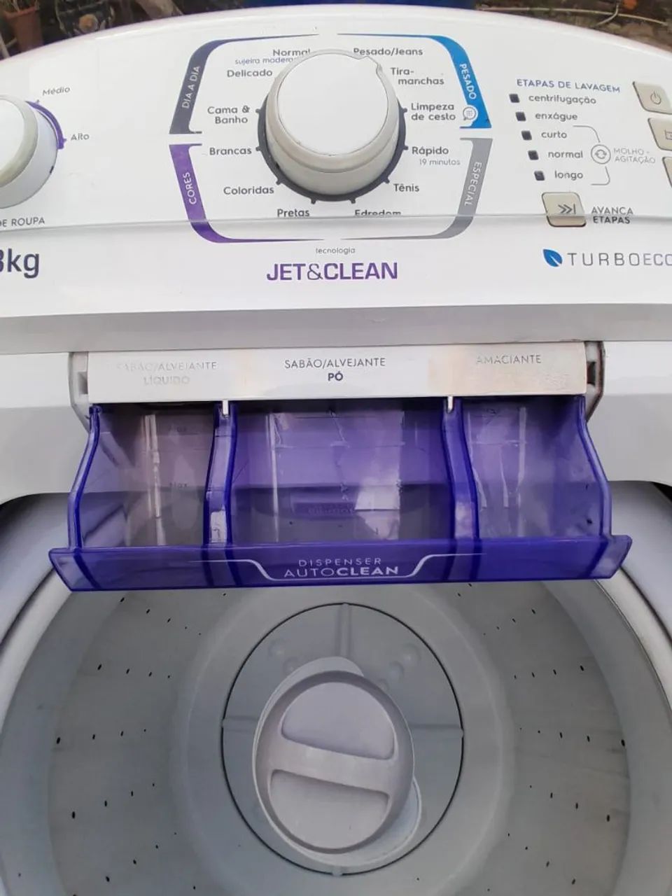 Máquina de Lavar Roupa Jet&Clean 8kg