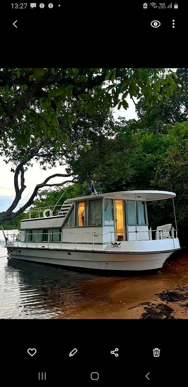 LANCHA FIBRA CORONET 33 PÉS HOUSEBOAT