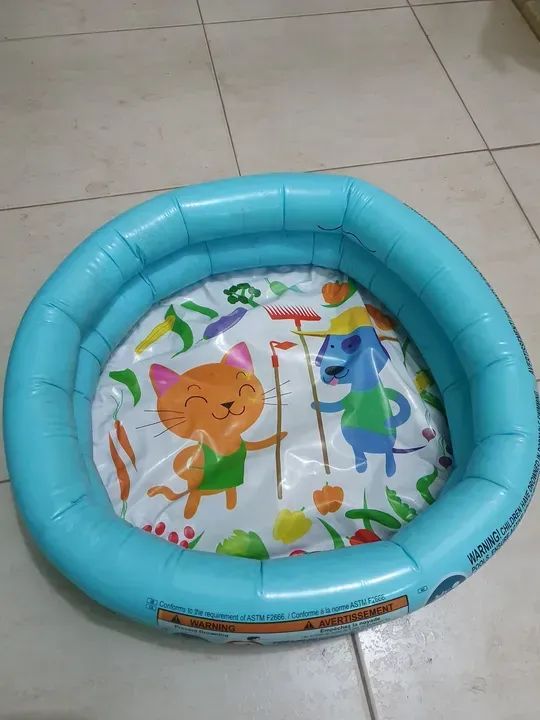 Piscina Inflável Kiddie 2 Anéis 21 L 61 X 15 Cm - Foto 2