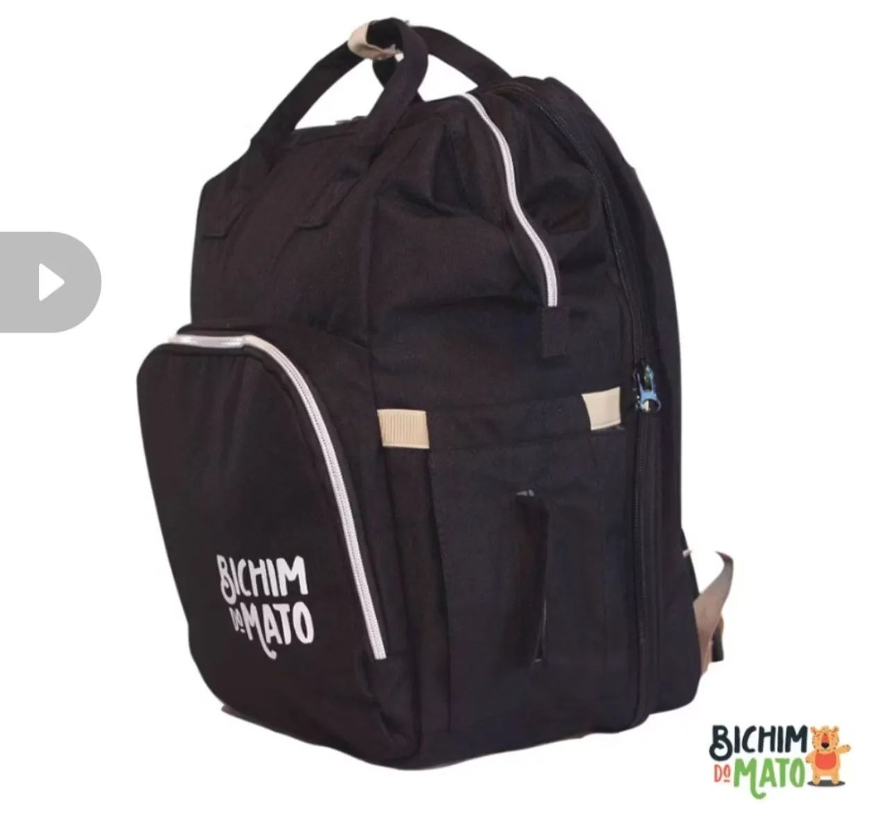 Mochila maternidade PREMIUM - Completa com Berço portátil - Térmica - Trocador de fralda
