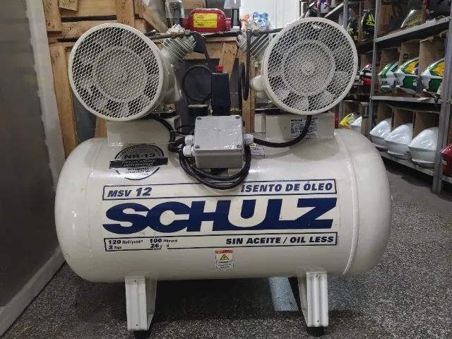 Compressor Isento de Óleo Odontologico Schulz - MSV 12/100 novo e com garantia - Foto 2