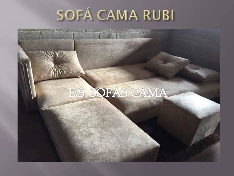 SOFÁ com CHAISE, abre 3 CAMAS!! Preço de fábrica  - Foto 4