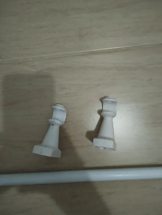 Varão para Cortina 2,0m Branco - Foto 5