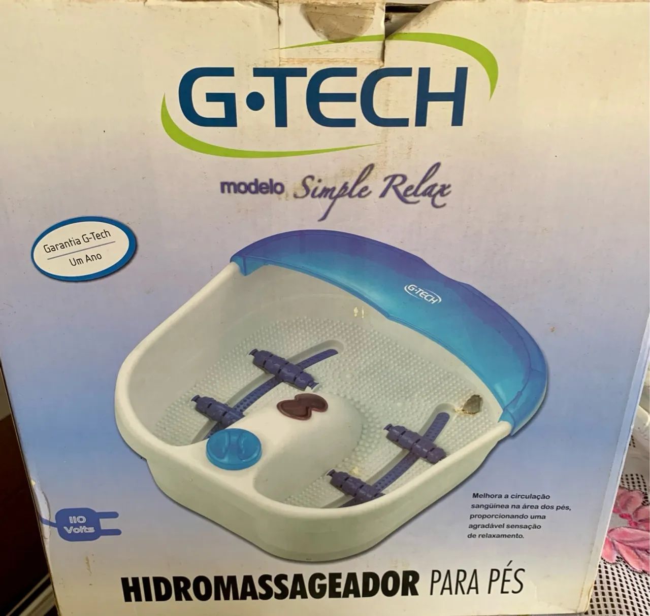 Hidromassageador para Pés G-Tech Simple Relax
