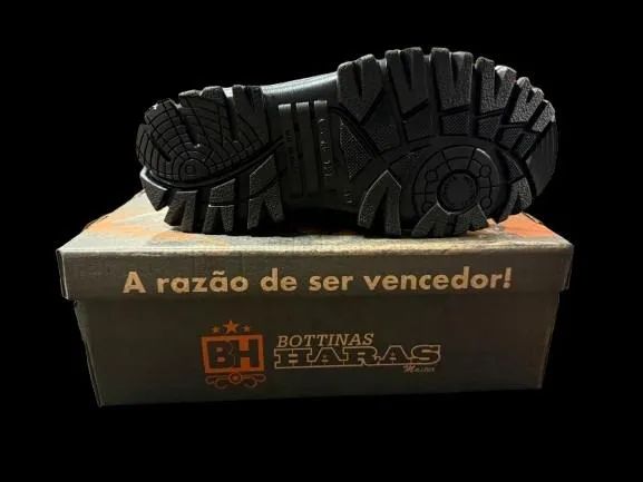 BOTA SEGURANÇA COURO NOBUK SOLA BORRACHA - HARAS- N°40 á 42 - Foto 2
