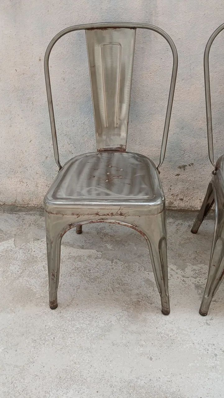 4 cadeiras design Tolix galvanizada - Foto 4