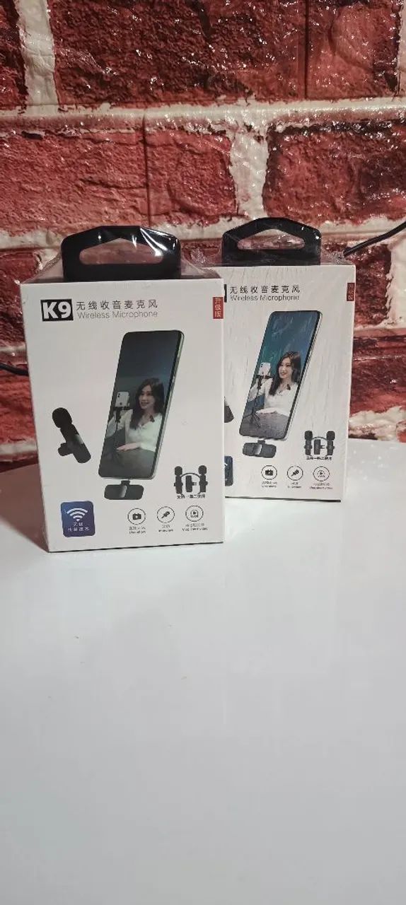 Microfone de lapela sem fio recarregável 64341323554435120