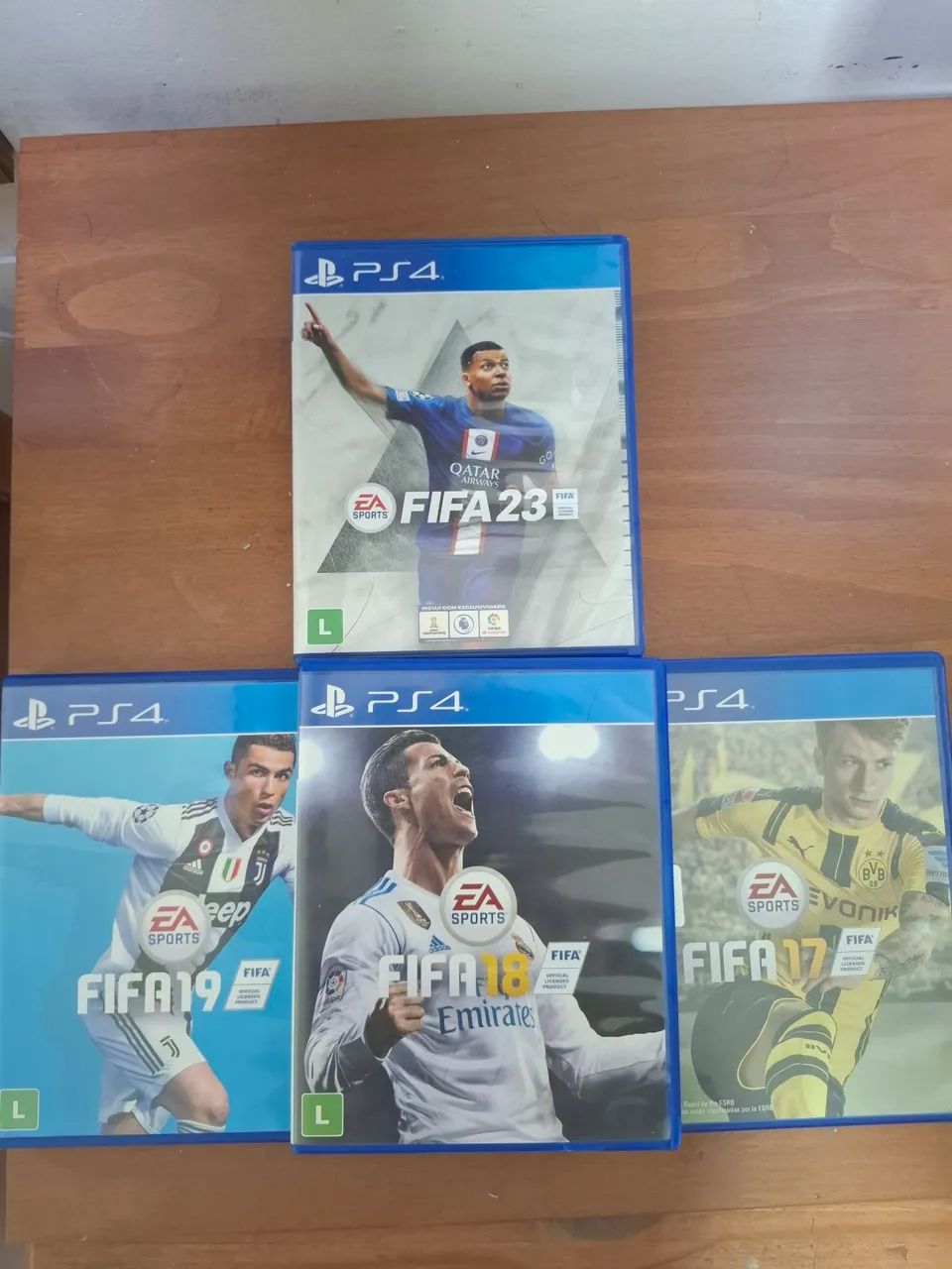 Pacote de FIFAS (17,18,19,23) para PS4 e PS5