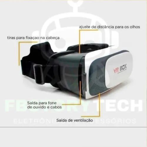 VR Box - Óculos de Realidade Virtual para Celular - Foto 3