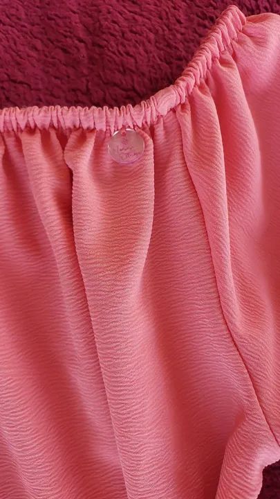 Vestido Rosa Off Shoulder com Babados - Foto 5