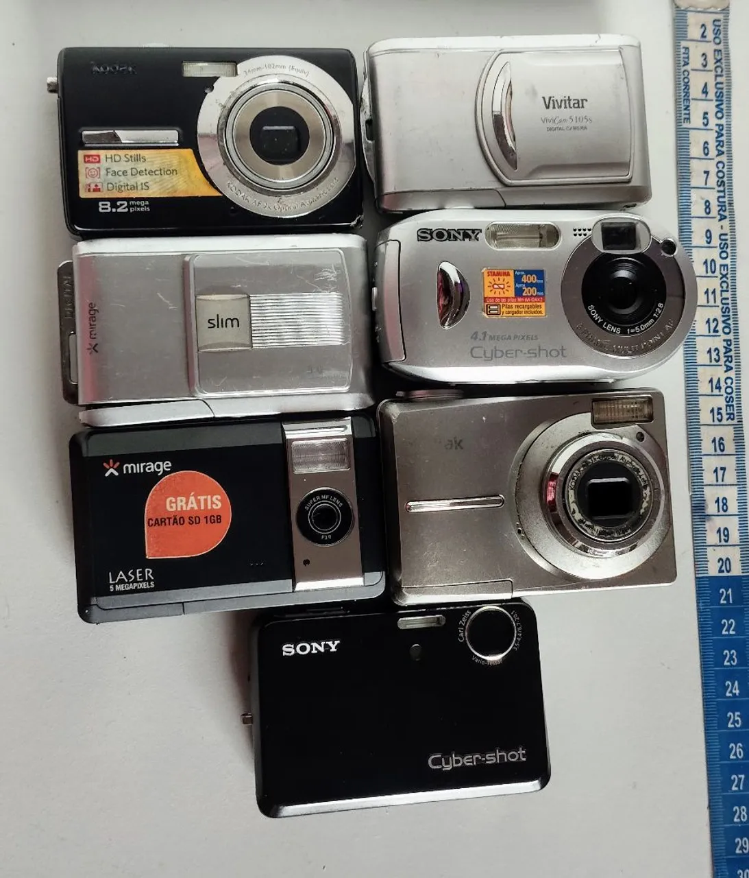 Kit de Câmeras Digitais - retirar peças