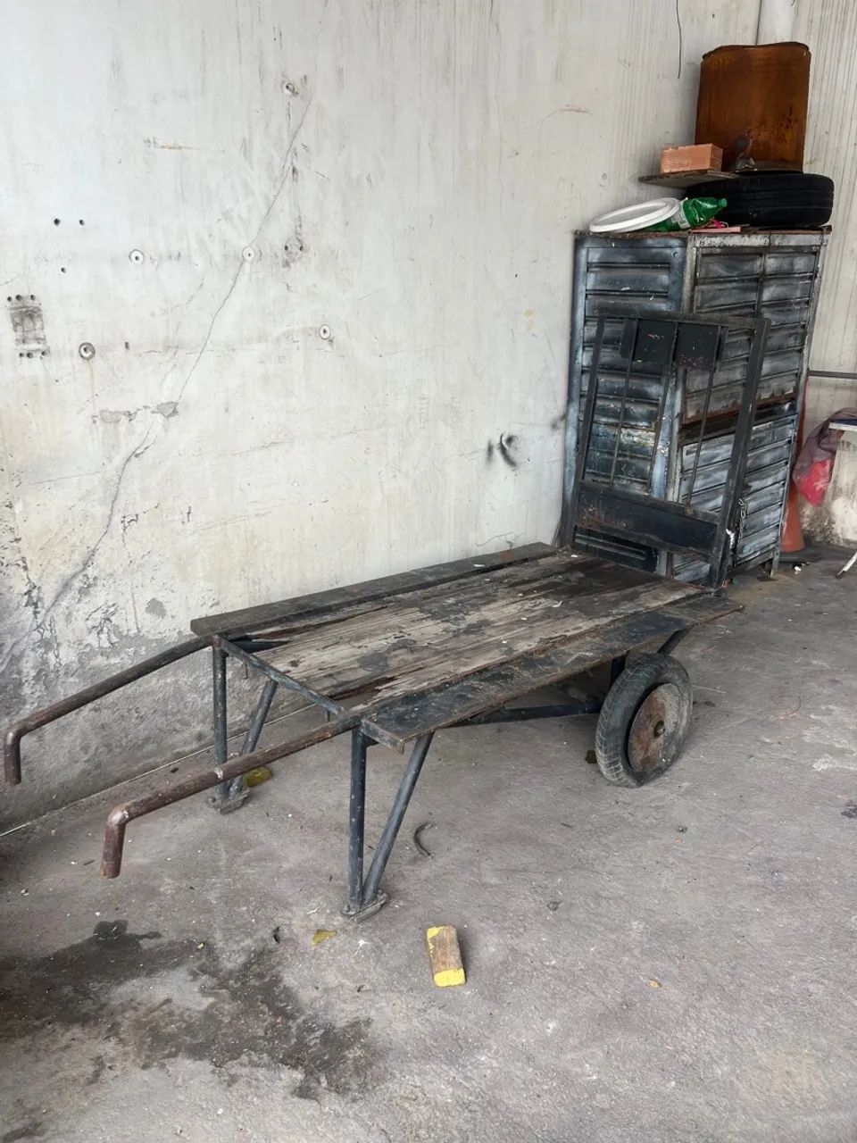Carrinho de mão industrial tipo ceasa burrinho sem rabo carrinho mercadoria 
