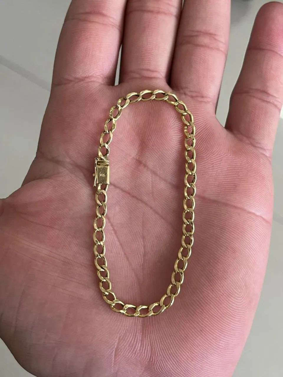 Pulseira de Ouro18k modelo grumet