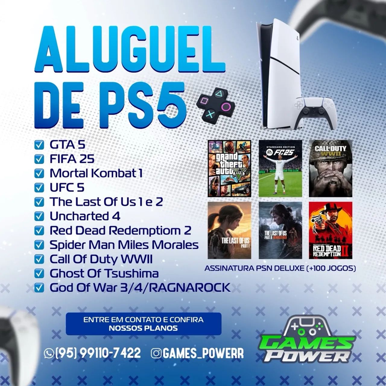 Aluguel de video games (Ps4, Xbox one s e Xbox series S/X) - Foto 3