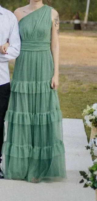 Vestido casamento verde oliva
